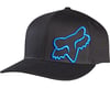 Image 1 for Fox Racing Flex 45 Flexfit Hat (Black/Blue)